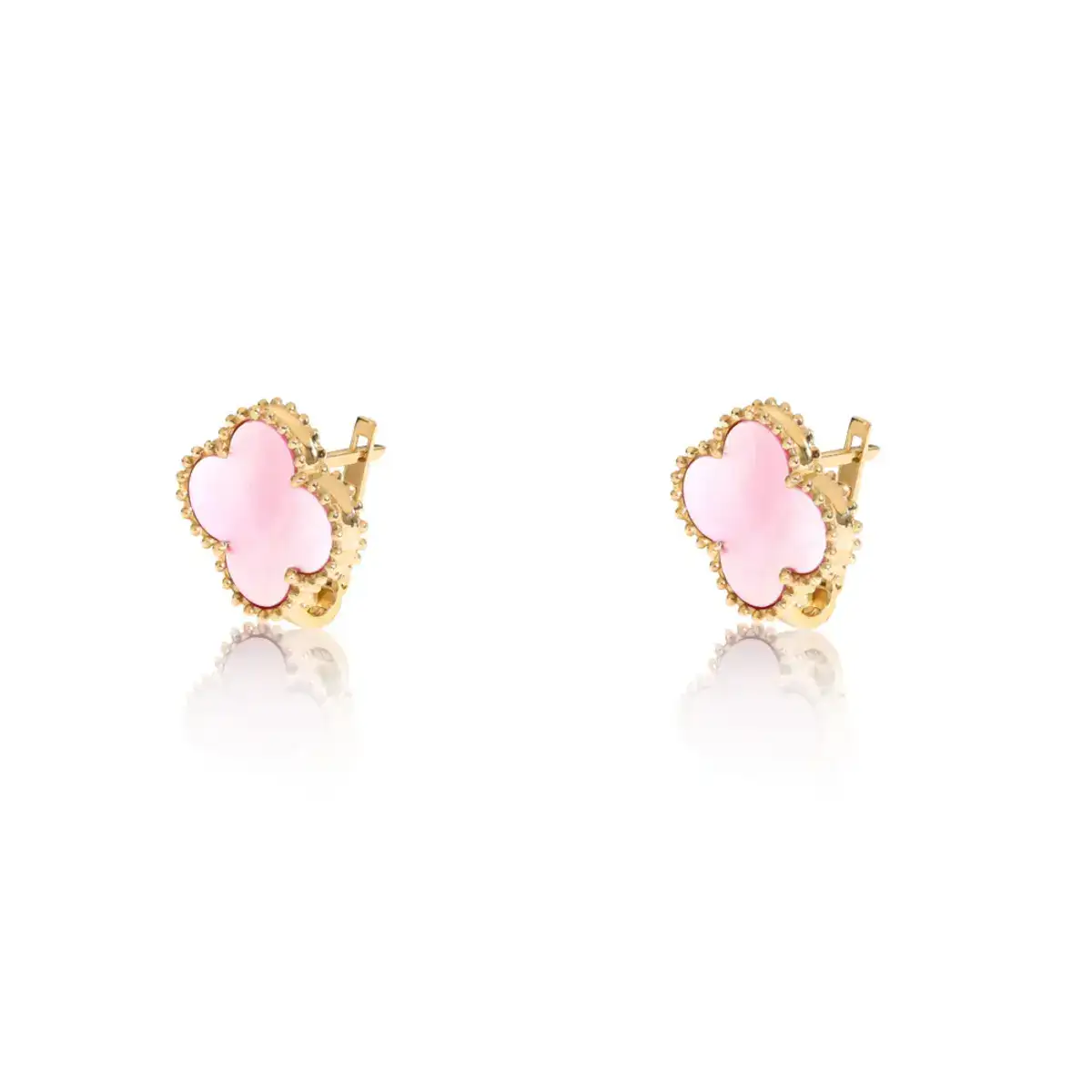 mavigoldgallery_earrings-design-Vancliffe-pink-Klipsi-ezgif.com-optiwebp گوشواره طلا زنانه مدل ونکلیف صورتی کلیپسی